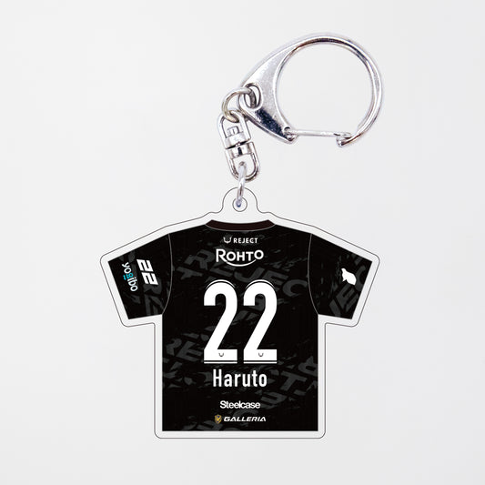 REJECT PU 2025 ROSTER UNIFORM ACRYLIC KEY HOLDER