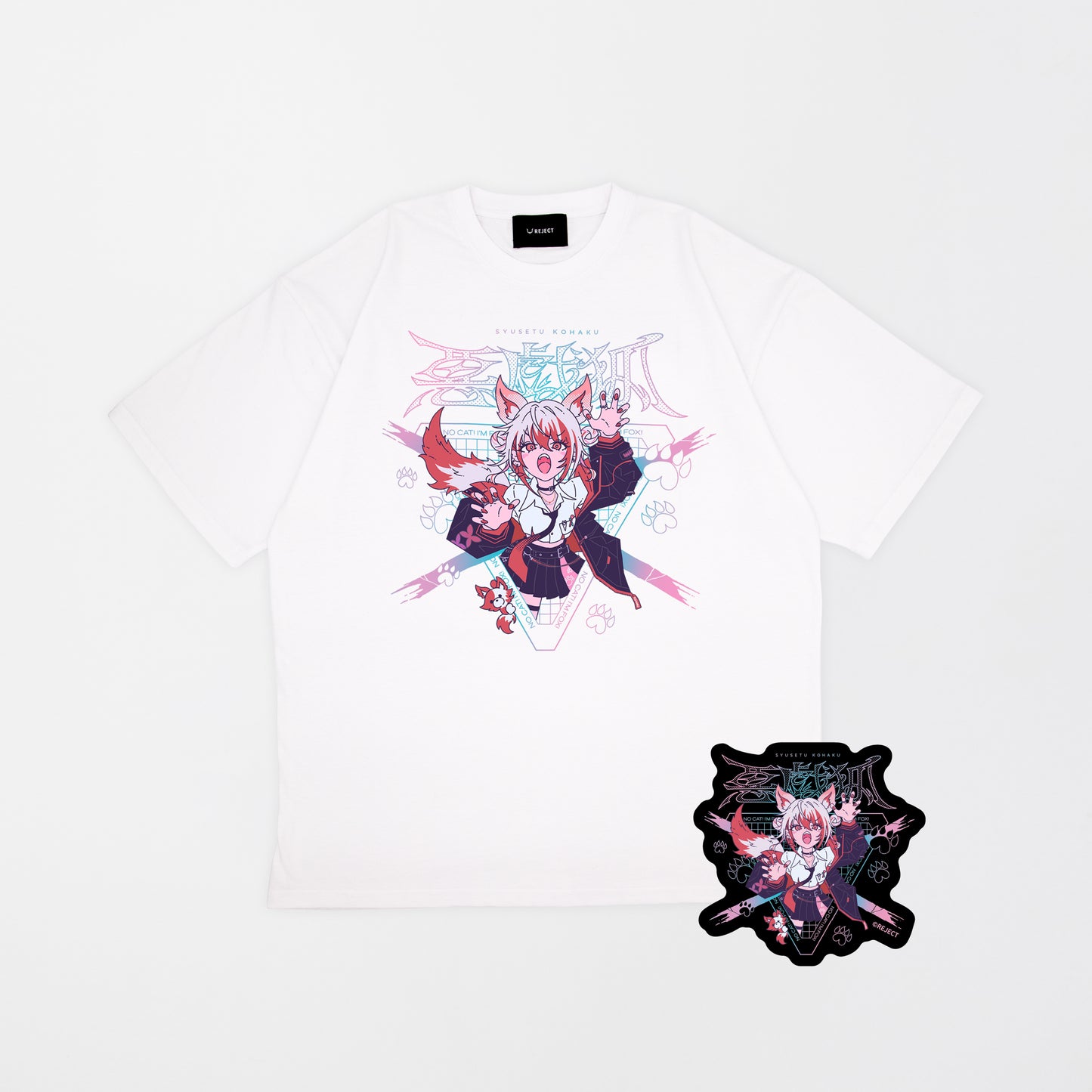 【受注販売】悪戯狐Tシャツ White