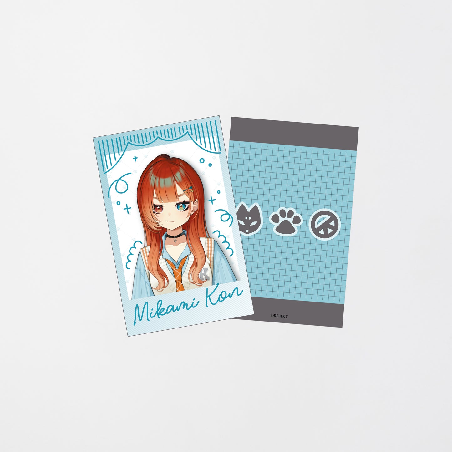 【受注販売】巫神こん 2周年記念新衣装グッズ チェキ風カードセット