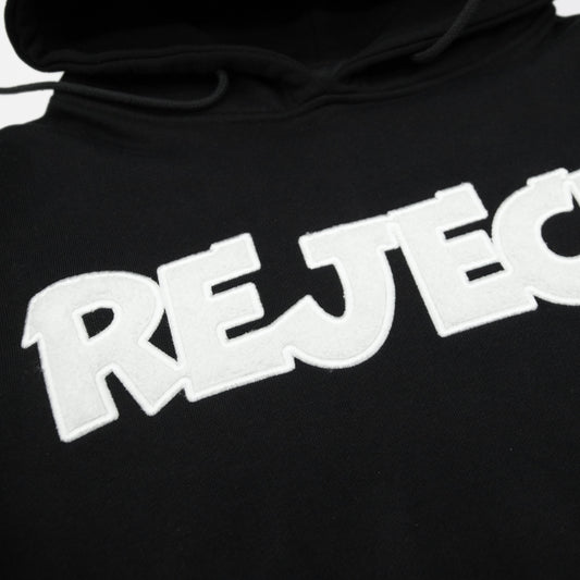 CHENILLE REJECT SL HOODIE BLACK
