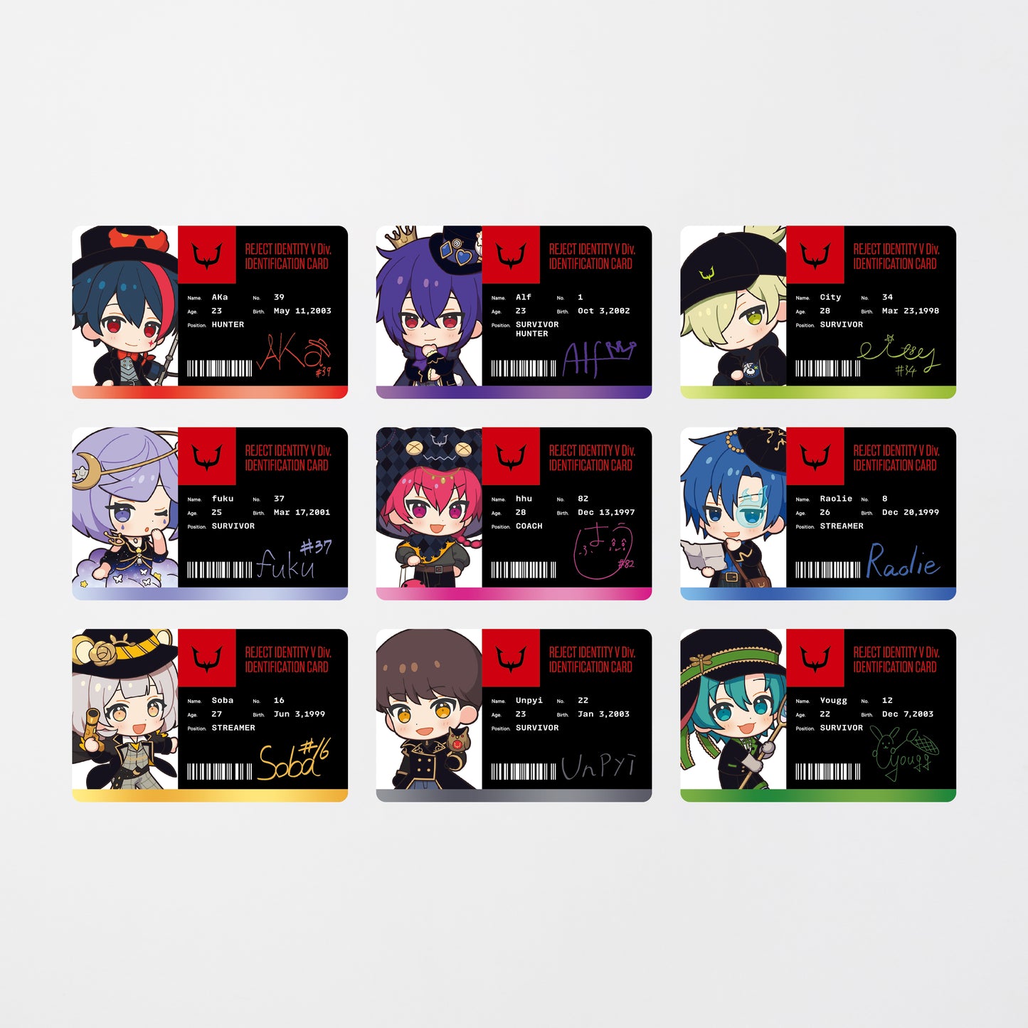 IDENTITY V 2026SS ID-STYLE CARD