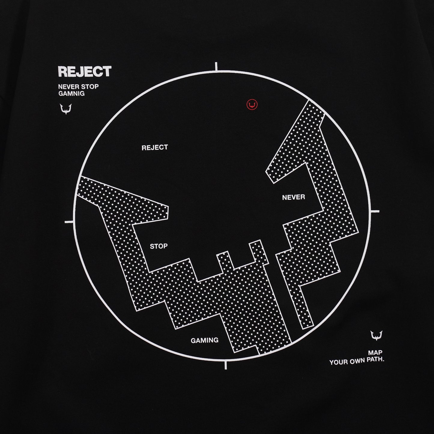 RC MAPPING TEE BLK