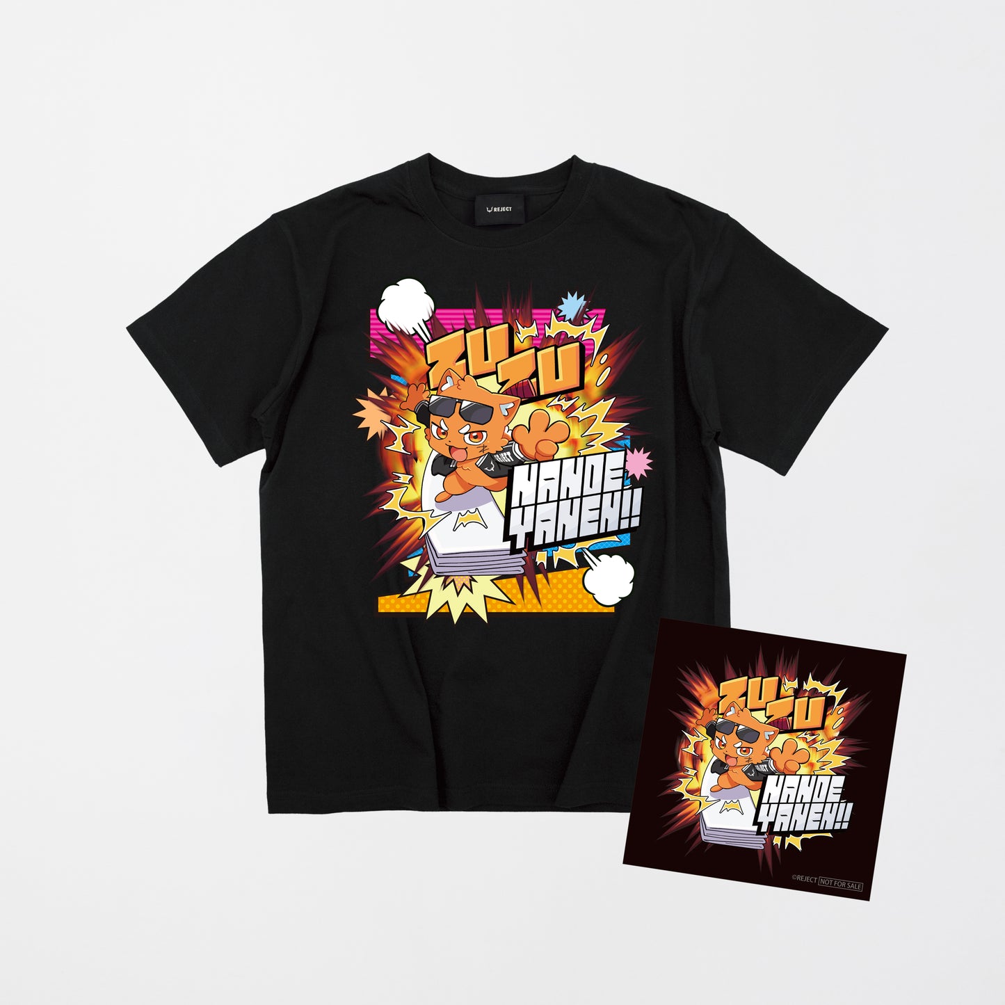 【受注生産】加入記念 ズズ Tシャツ BLACK