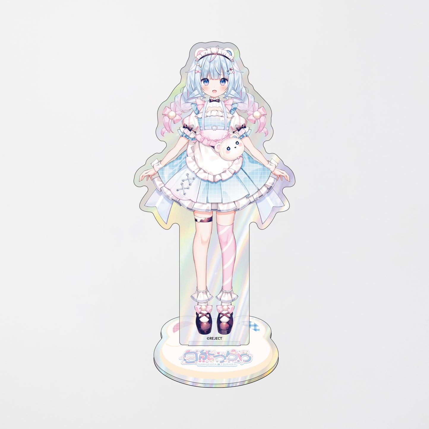 【受注生産】白熊つらら 加入記念 オーロラアクリルスタンド