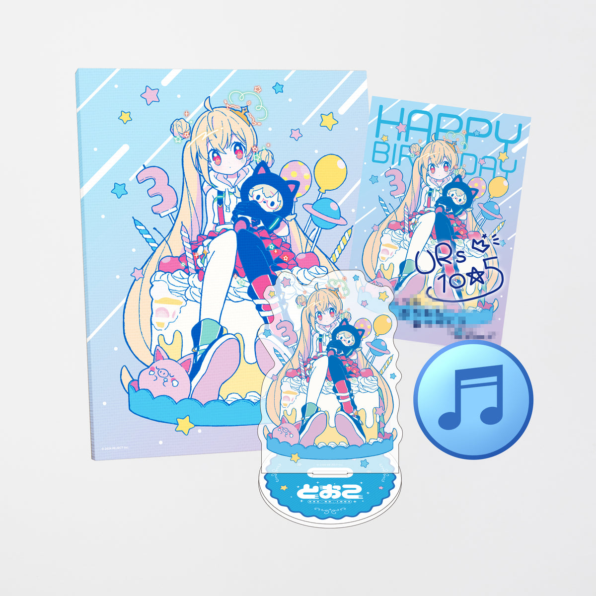 受注生産】とおこ誕生日グッズ2024 特典付きコンプリートセット 