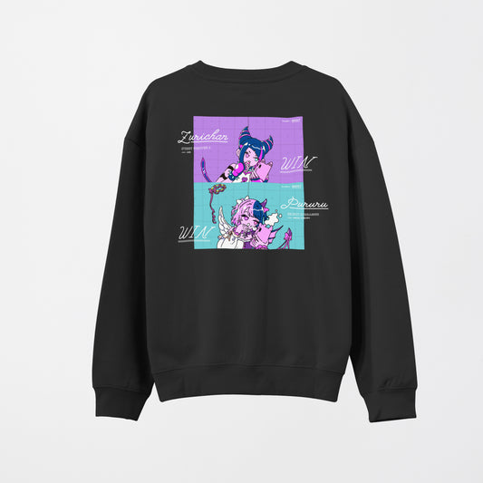 【一次受注生産】特典コード付き StreetFighter6 Juri x Amaki Pururu Sweatshirt (Black)