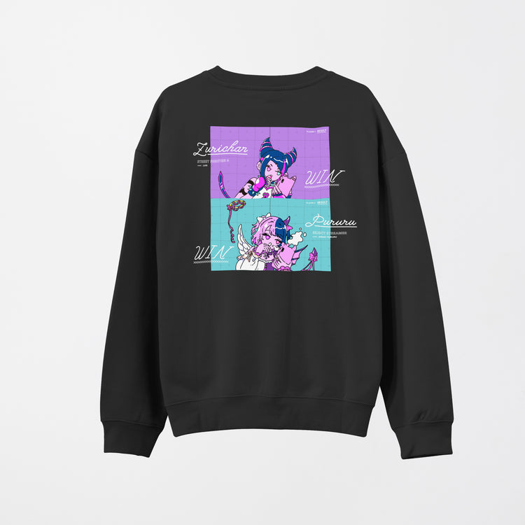 【二次受注生産】特典コード付き StreetFighter6 Juri x Amaki Pururu Sweatshirt (Black)