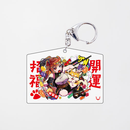 【受注生産】巫神こん誕生日グッズ2025 絵馬アクリルキーホルダー