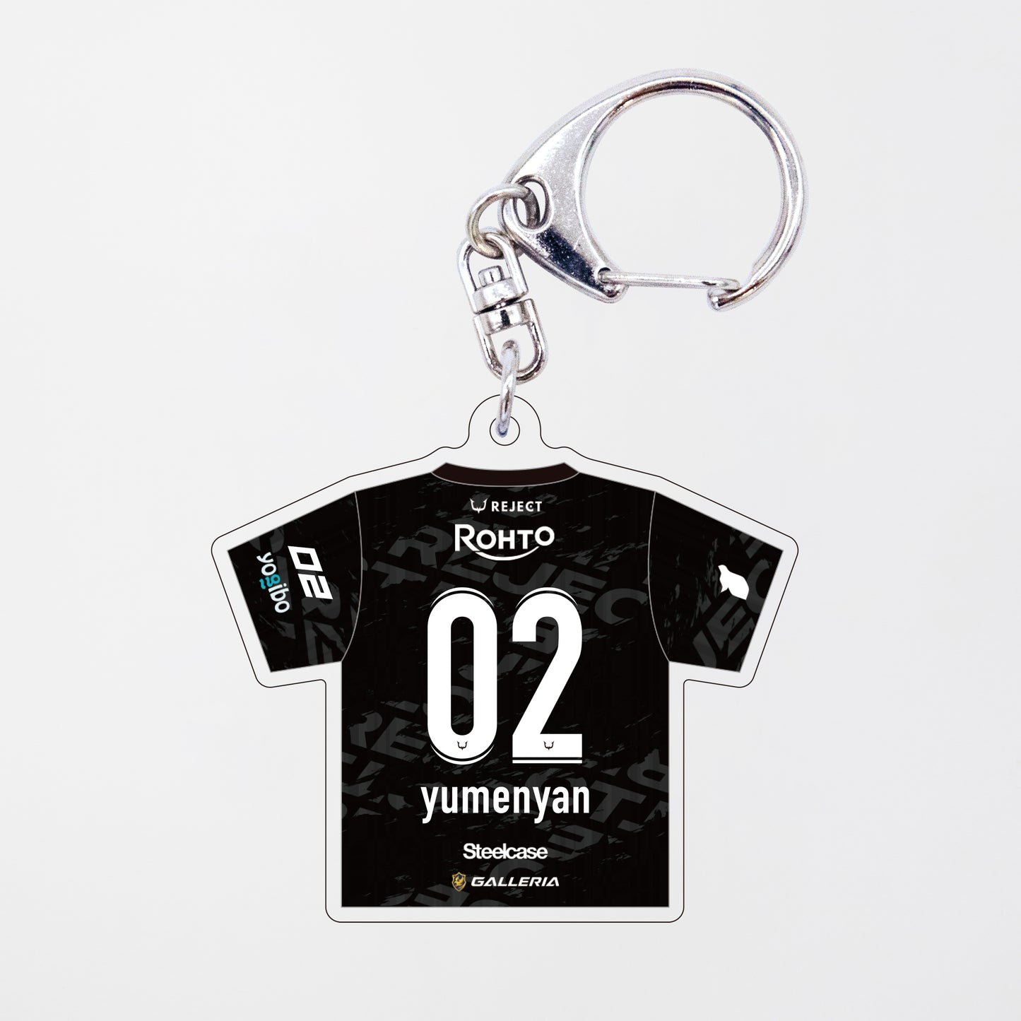 REJECT PU 2025 ROSTER UNIFORM ACRYLIC KEY HOLDER