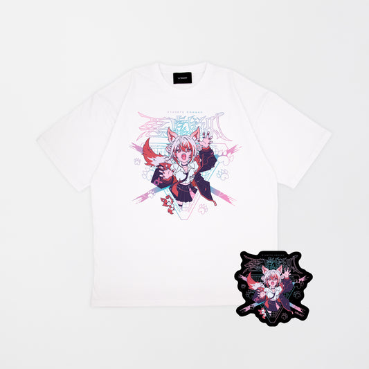 【受注販売】悪戯狐Tシャツ White