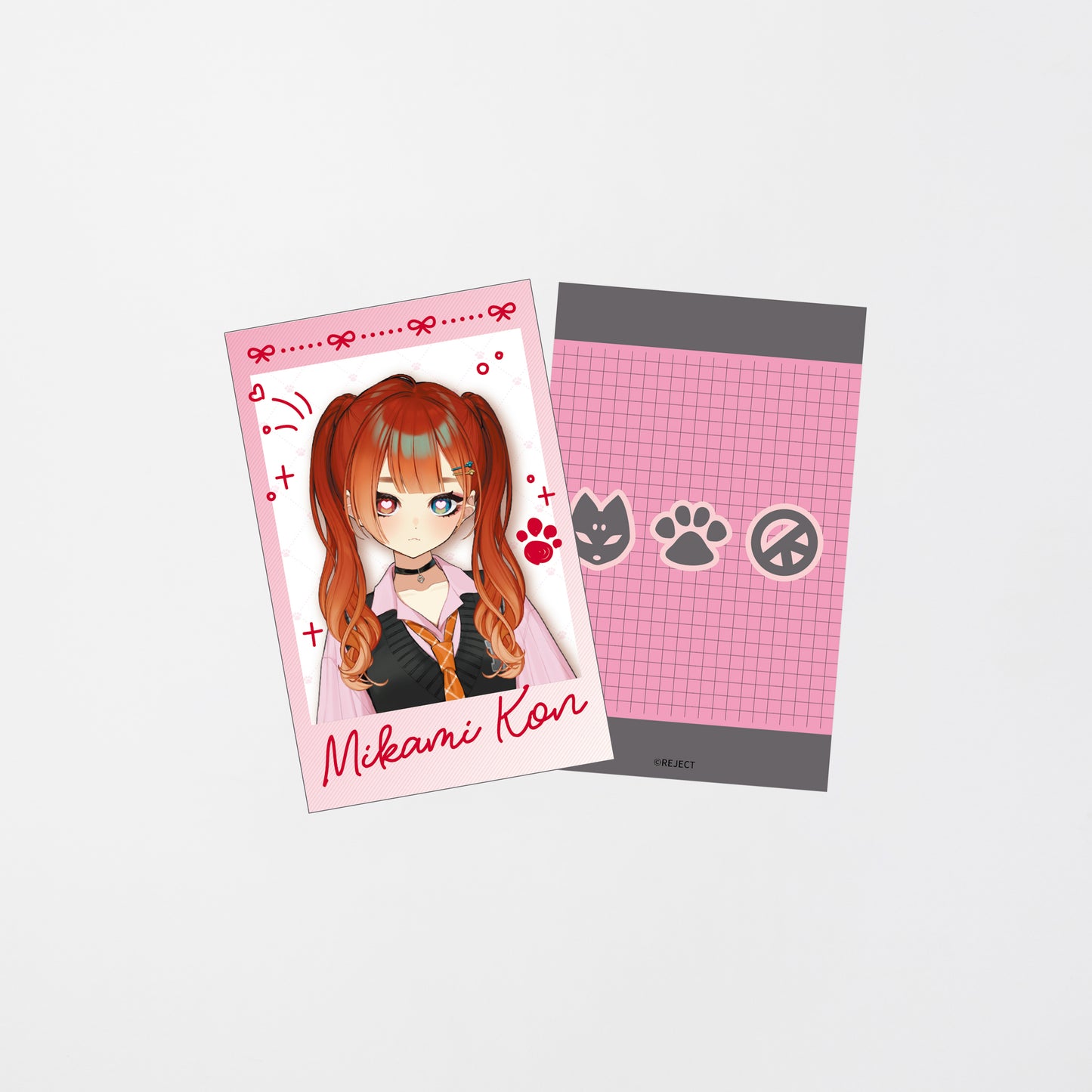 【受注販売】巫神こん 2周年記念新衣装グッズ チェキ風カードセット