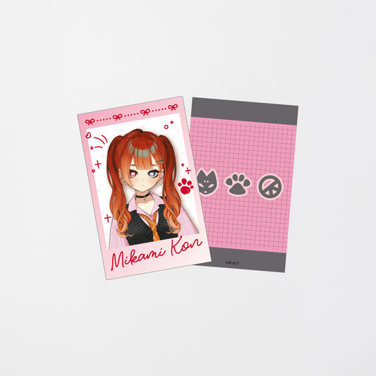 【受注販売】巫神こん 2周年記念新衣装グッズ チェキ風カードセット