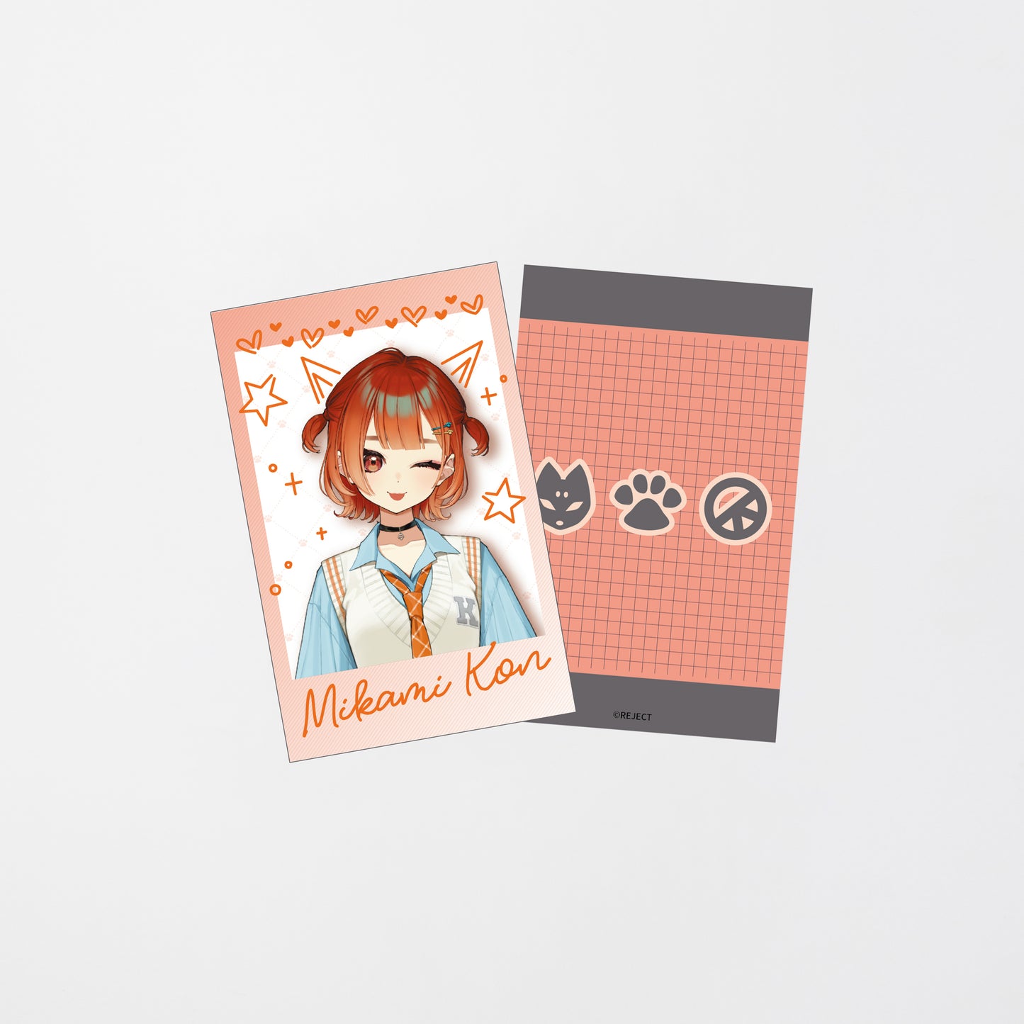 【受注販売】巫神こん 2周年記念新衣装グッズ チェキ風カードセット