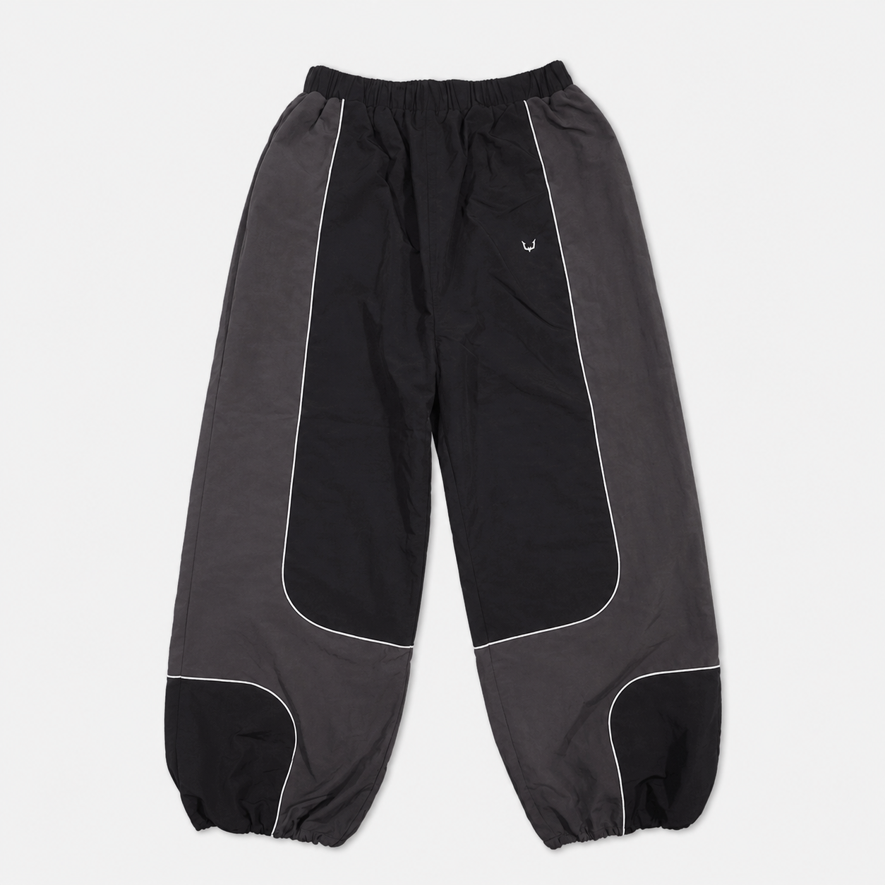 【受注販売】PIPING NYLON PANTS BLK