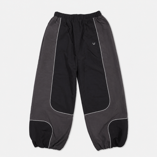 【受注販売】PIPING NYLON PANTS BLK