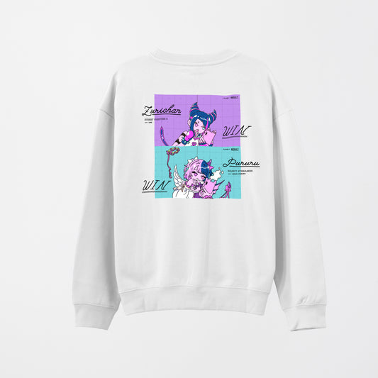 【二次受注生産】特典コード付き StreetFighter6 Juri x Amaki Pururu Sweatshirt (White)