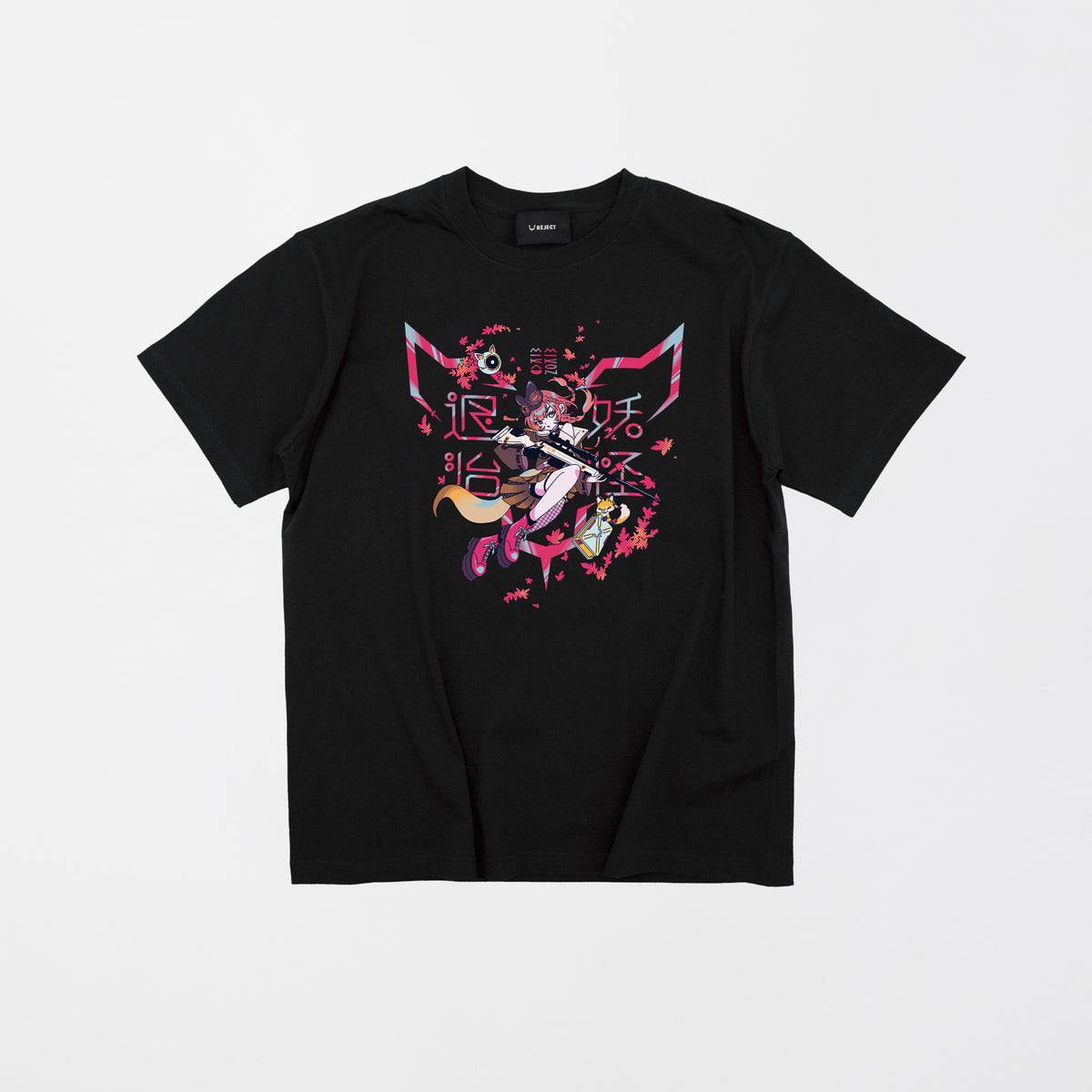 【受注販売】巫神こん誕生日グッズ2026 妖怪退治Tシャツ Black