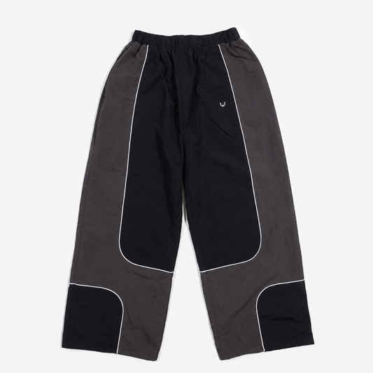 【受注販売】PIPING NYLON PANTS BLK