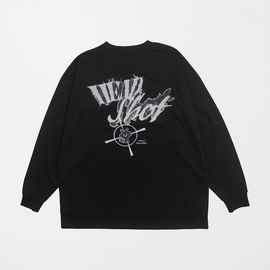 REJECT GAMING COLLECTION [HEAD SHOT] LONG TEE BLK
