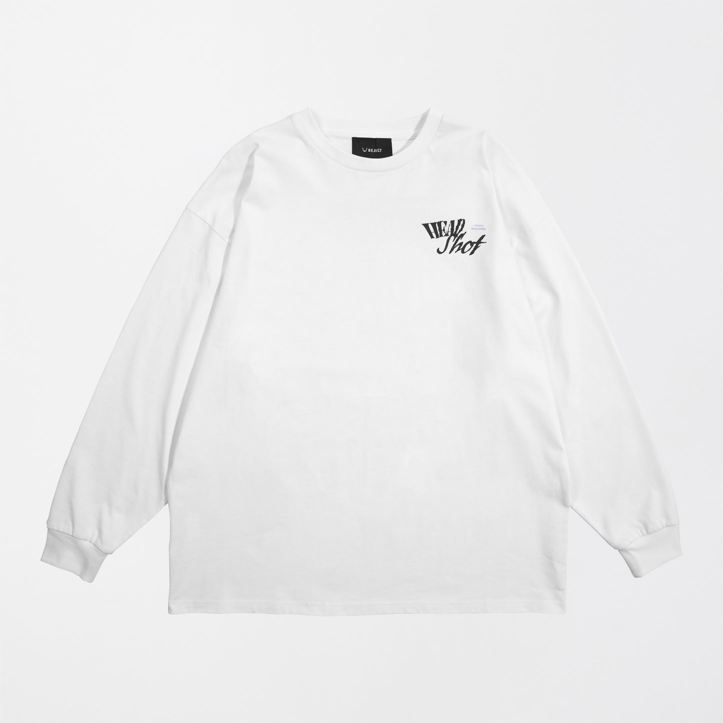 REJECT GAMING COLLECTION [HEAD SHOT] LONG TEE WHT