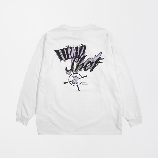 REJECT GAMING COLLECTION [HEAD SHOT] LONG TEE WHT
