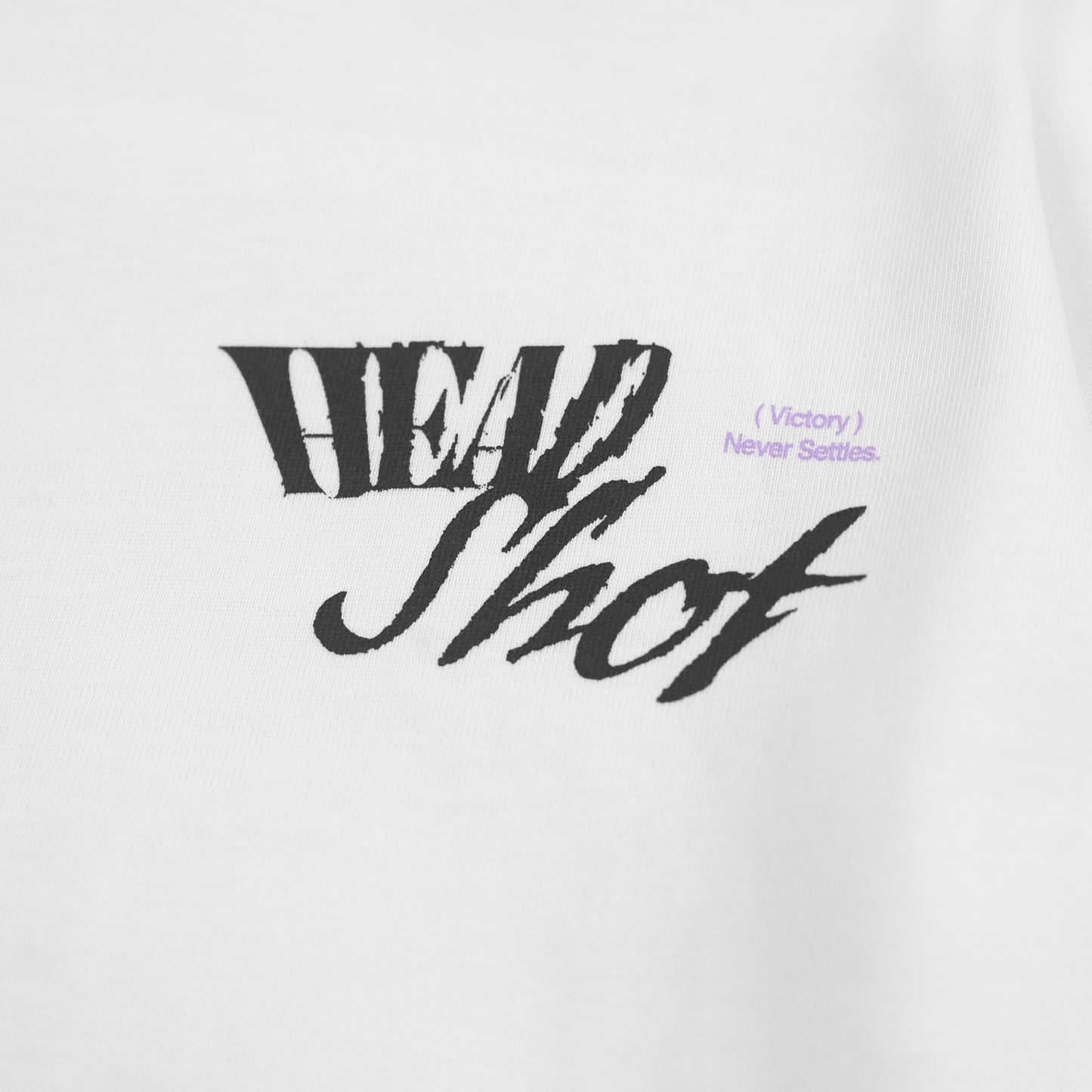 REJECT GAMING COLLECTION [HEAD SHOT] LONG TEE WHT