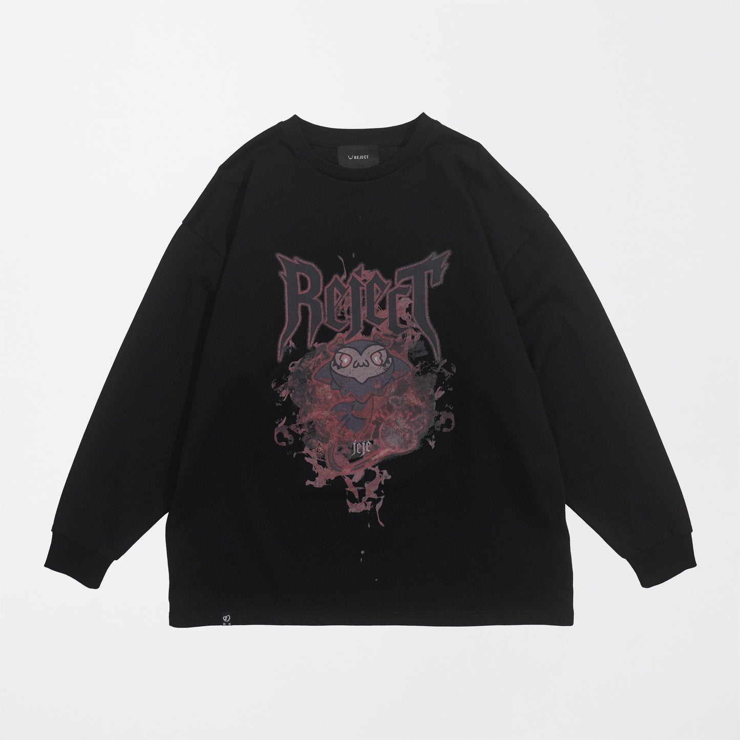 JEJE BAND LONG TEE BLK