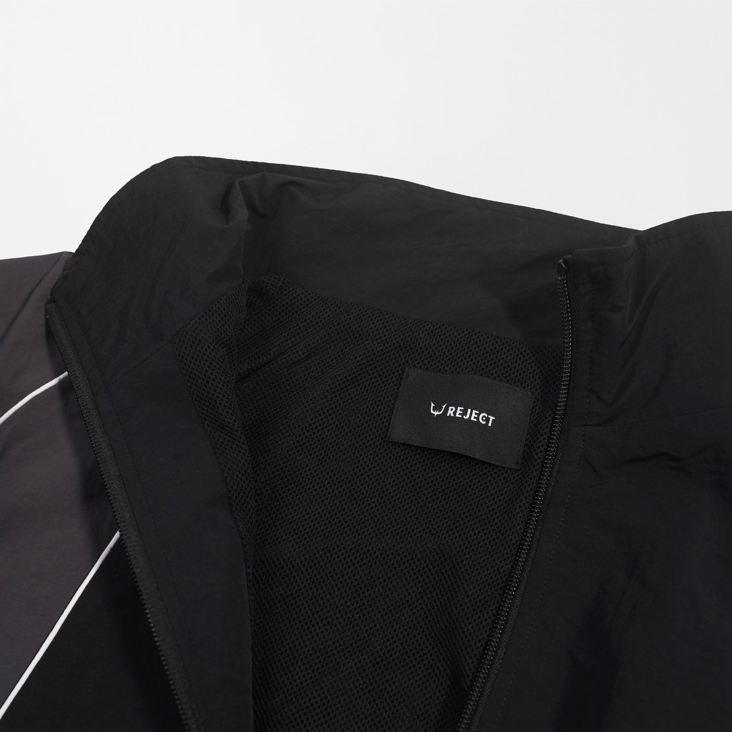 【受注販売】PIPING NYLON JACKET BLK