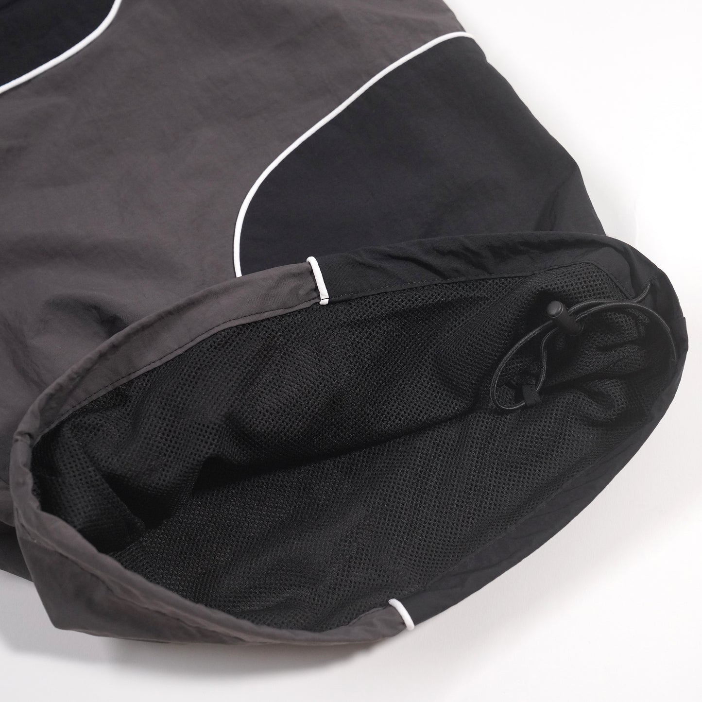 【受注販売】PIPING NYLON PANTS BLK