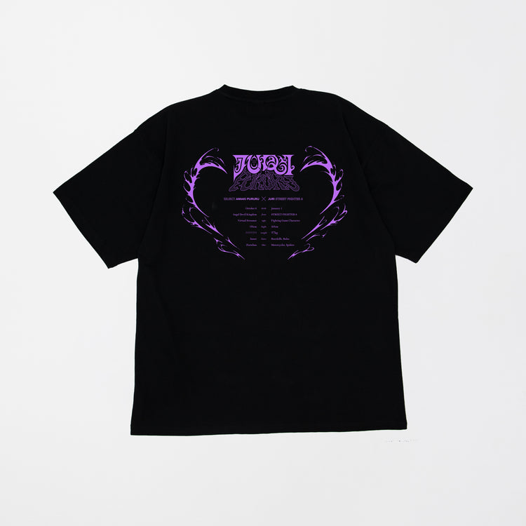 StreetFighter6 Juri x Amaki Pururu T-shirt (Black)