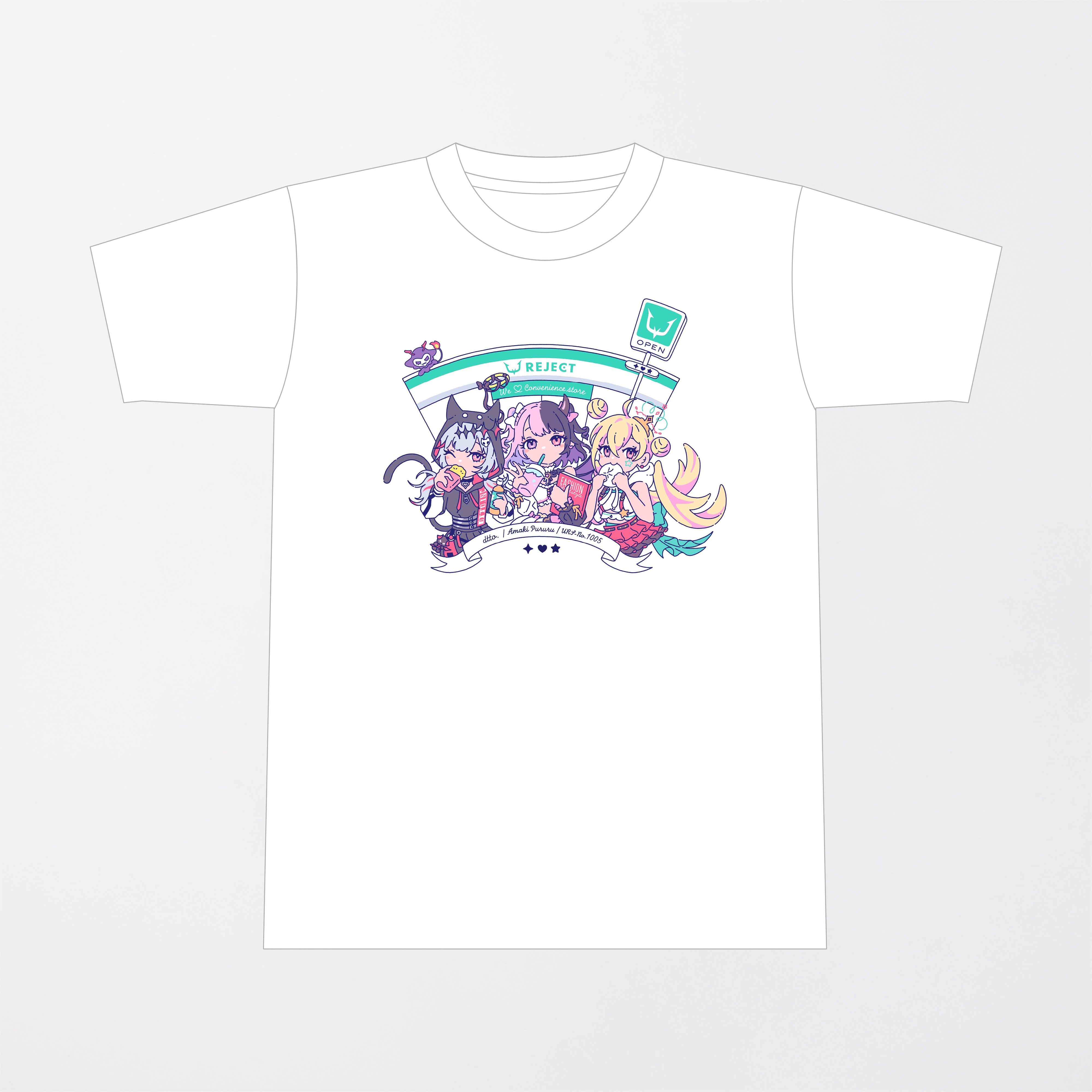 REJECT X ファミリーマート Tシャツ