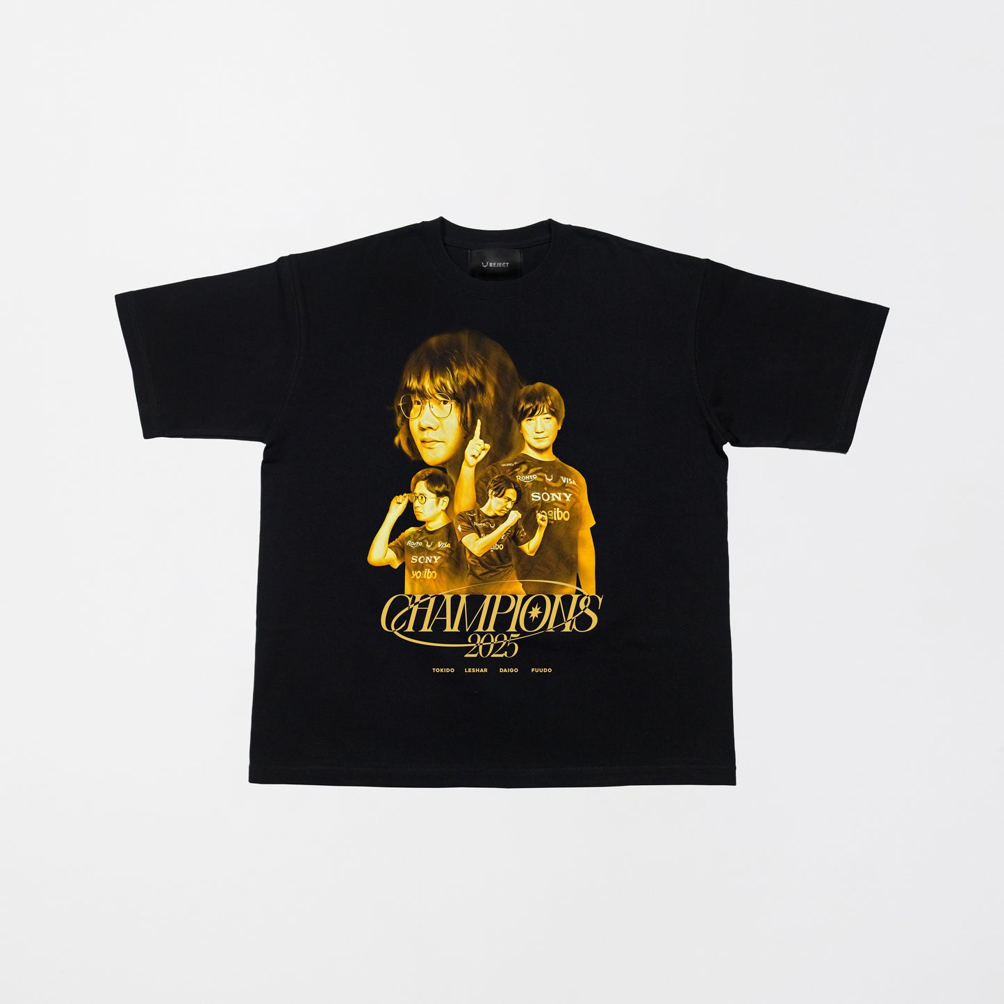 REJECT 2025 JAPAN Champions TEE BLACK