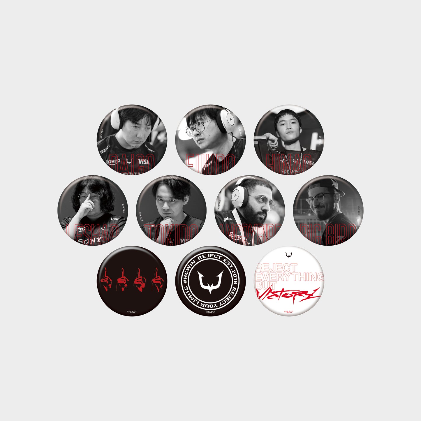 [Made to order]REJECT Fighting Game div CAN BADGE