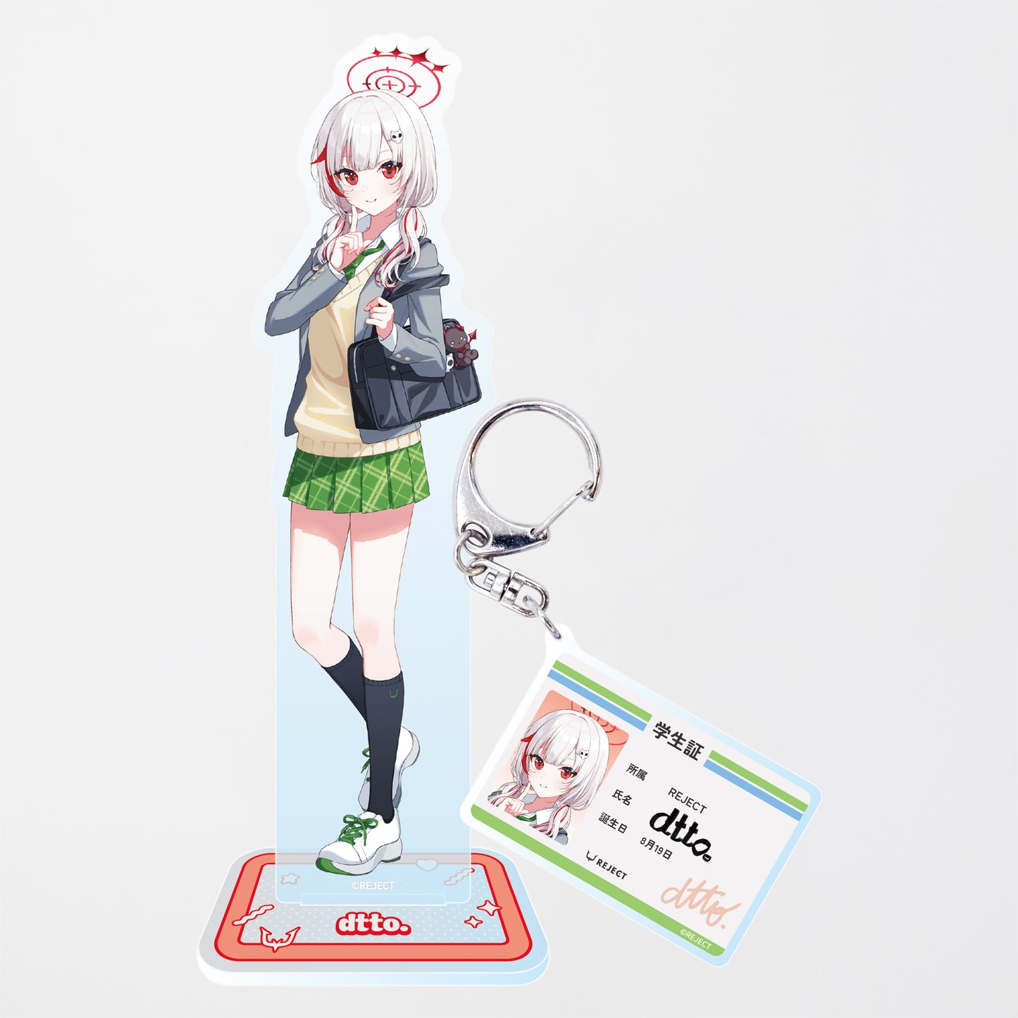 REJECT X ファミリーマート 学生服風アクリルグッズセット