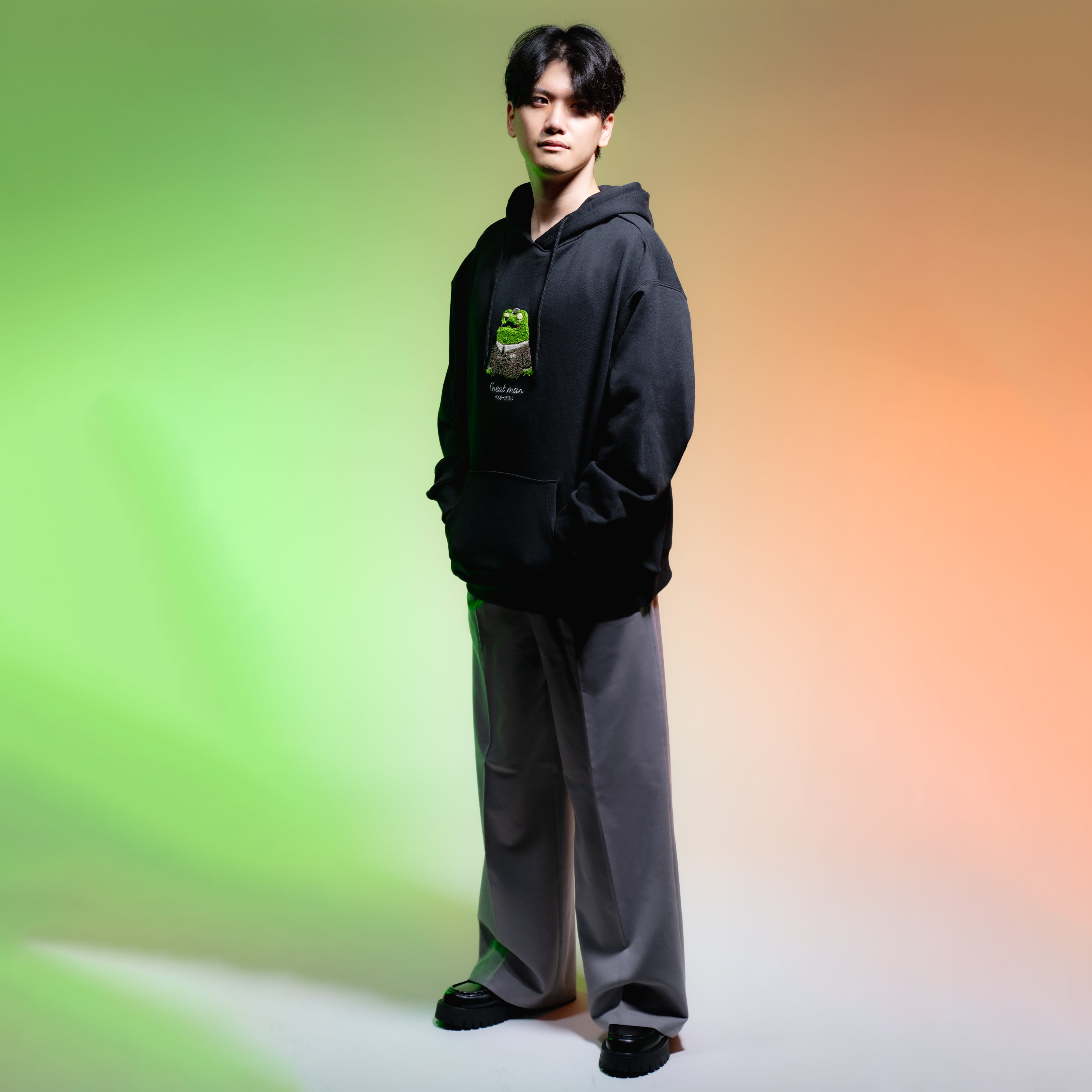 受注販売】Zerost Frog GREAT HOODIE BLACK – REJECT